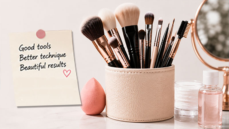 Read more about the article The Ultimate Makeup Brush Guide for Beginners (And How to Actually Use Them)