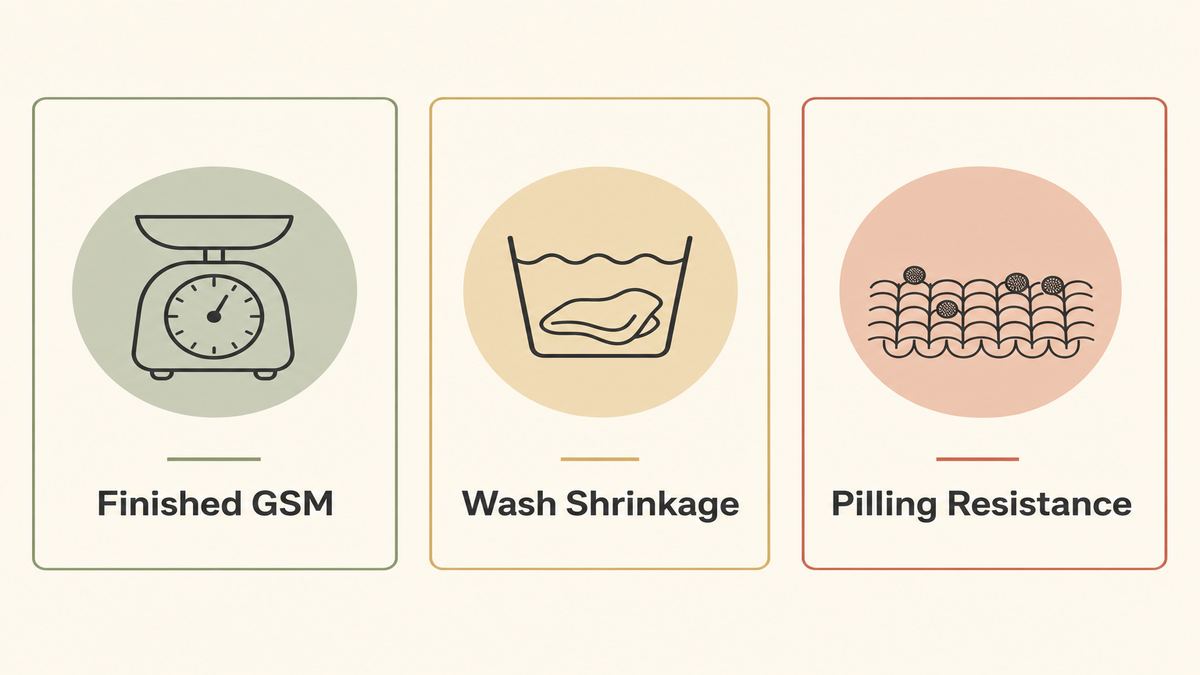 Three blanket fabric buying checks: finished GSM, wash shrinkage and pilling resistance