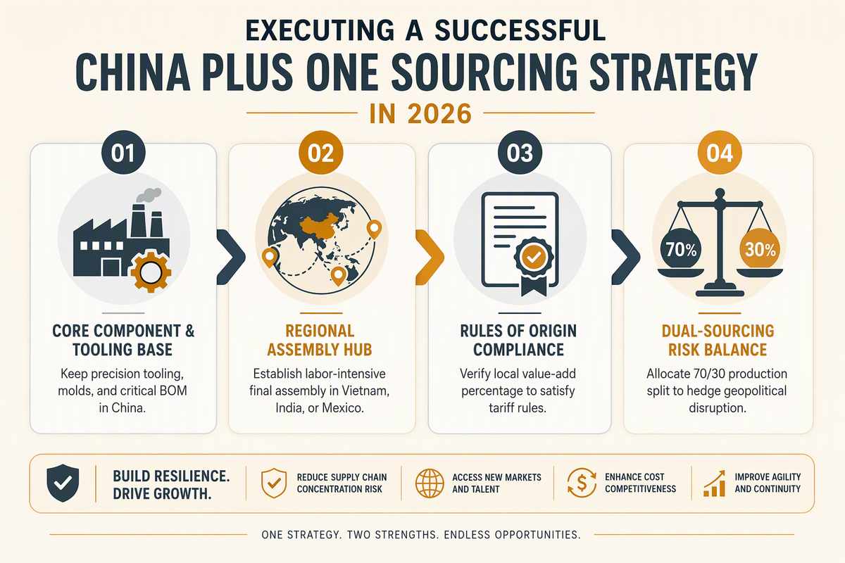 4-step framework for setting up a resilient China Plus One supply chain strategy in 2026