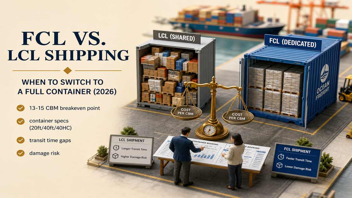 FCL vs LCL Shipping Shared vs Full Container Guide