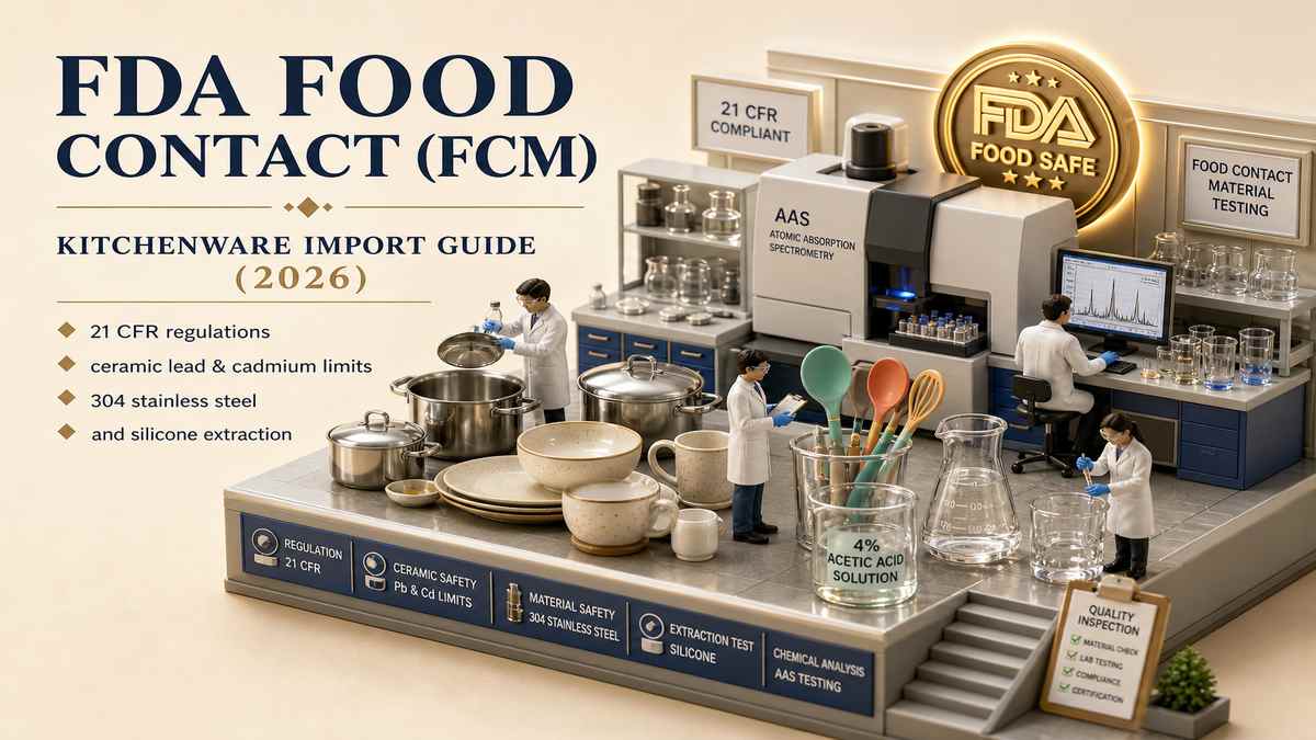 FDA Food Contact Materials for Kitchenware Guide Cover