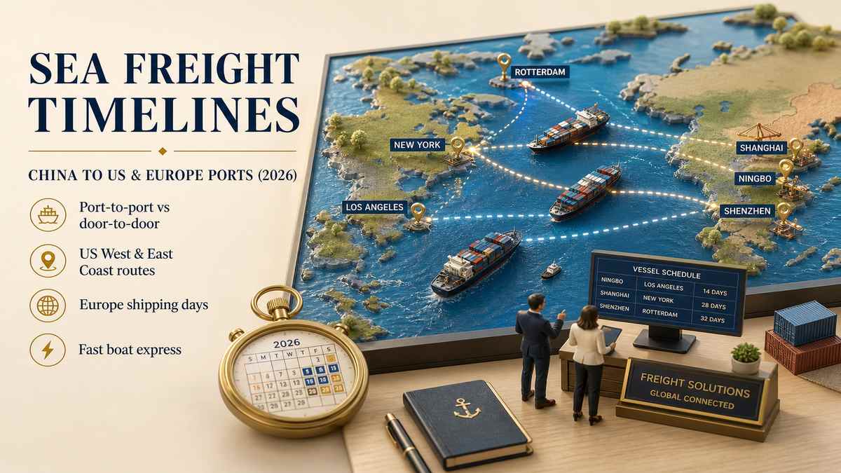 How Long Does Sea Freight from China Take to US and Europe Ports Guide