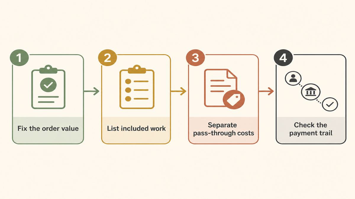 Checklist for comparing China sourcing agent fees and supplier quotes