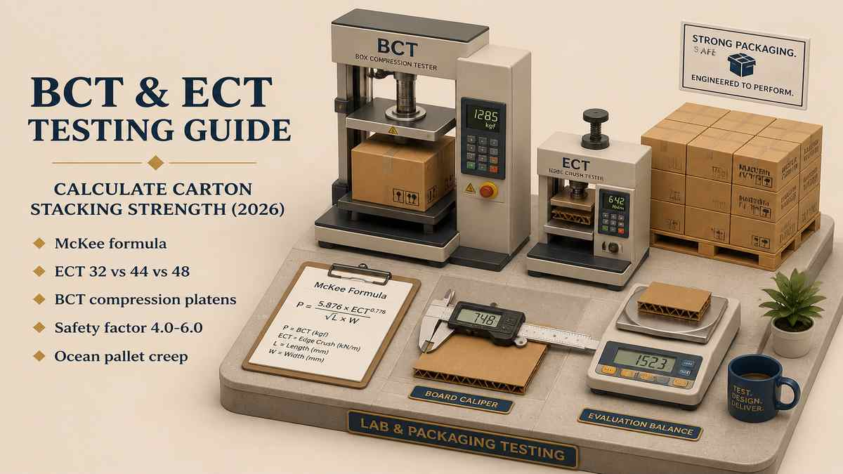 Box Compression Test BCT and Edge Crush Test ECT Stacking Strength Cover