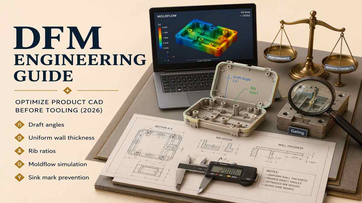 Design for Manufacturing DFM Review and CAD Tooling Optimization Guide Cover