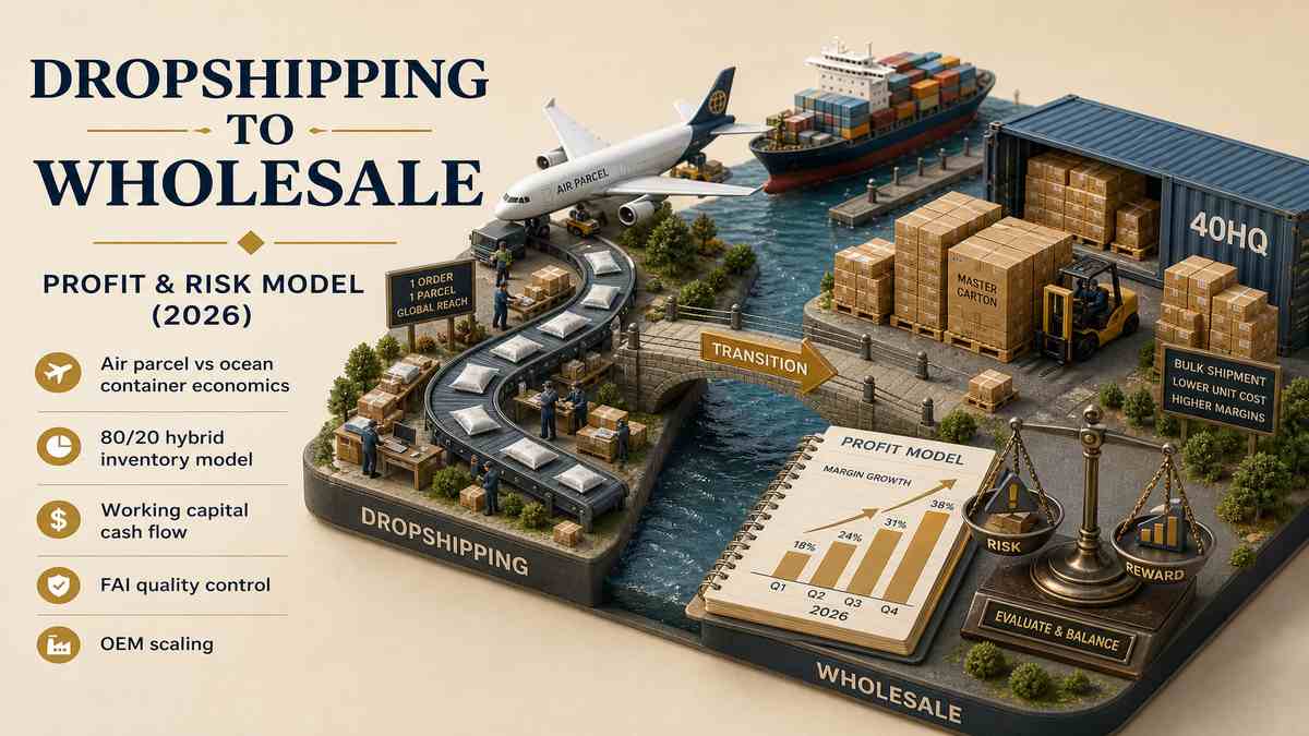 How to Transition from Dropshipping to Bulk Wholesale Sourcing Guide Cover