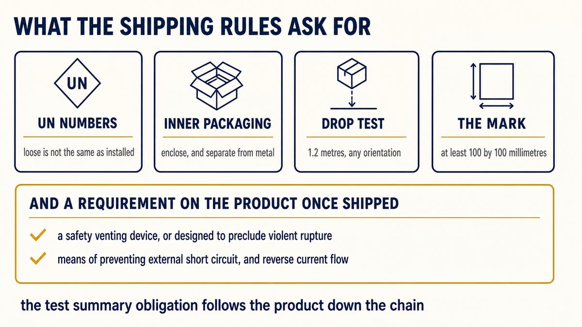 Lithium battery shipping rules for power banks: the UN number marks, packaging requirements and the documents the importer holds