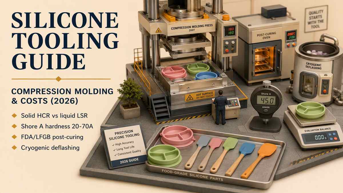 Silicone Rubber Compression Molding in China Guide Cover