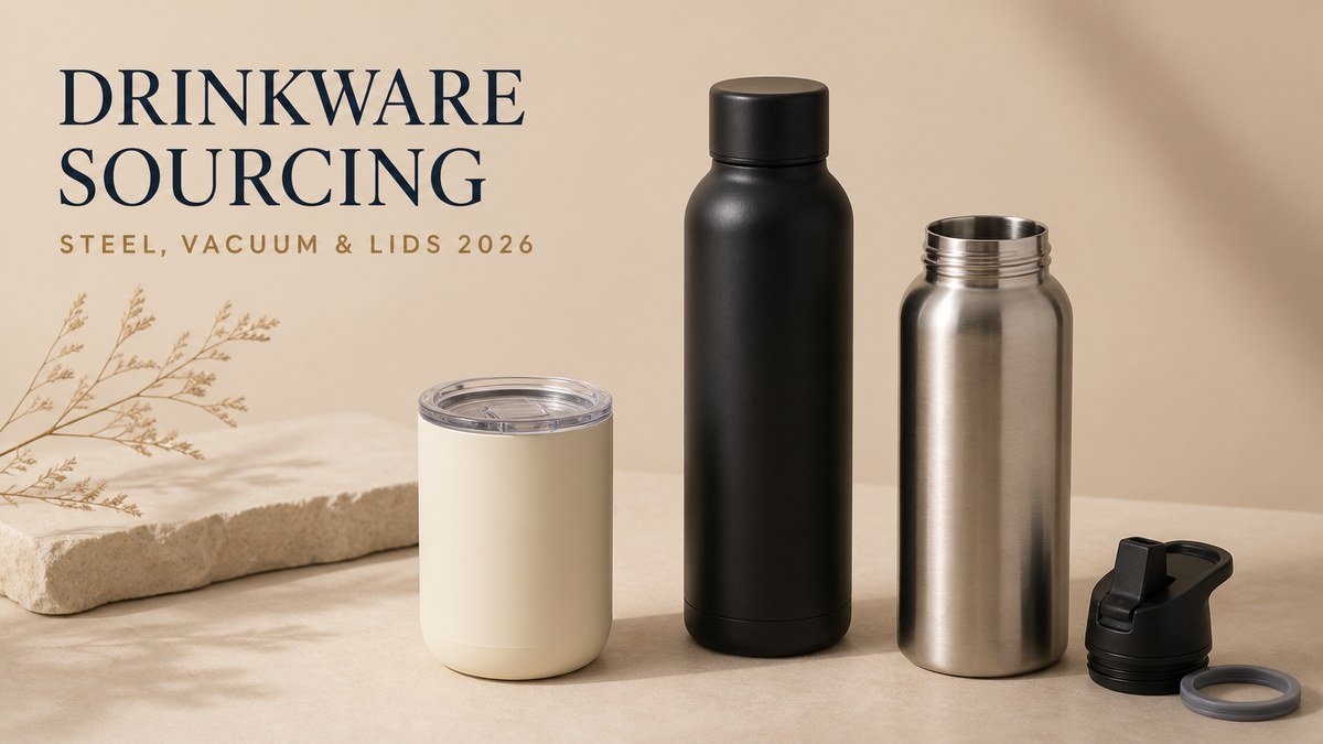 Custom drinkware manufacturer sourcing guide covering stainless grades, vacuum insulation, lids and decoration